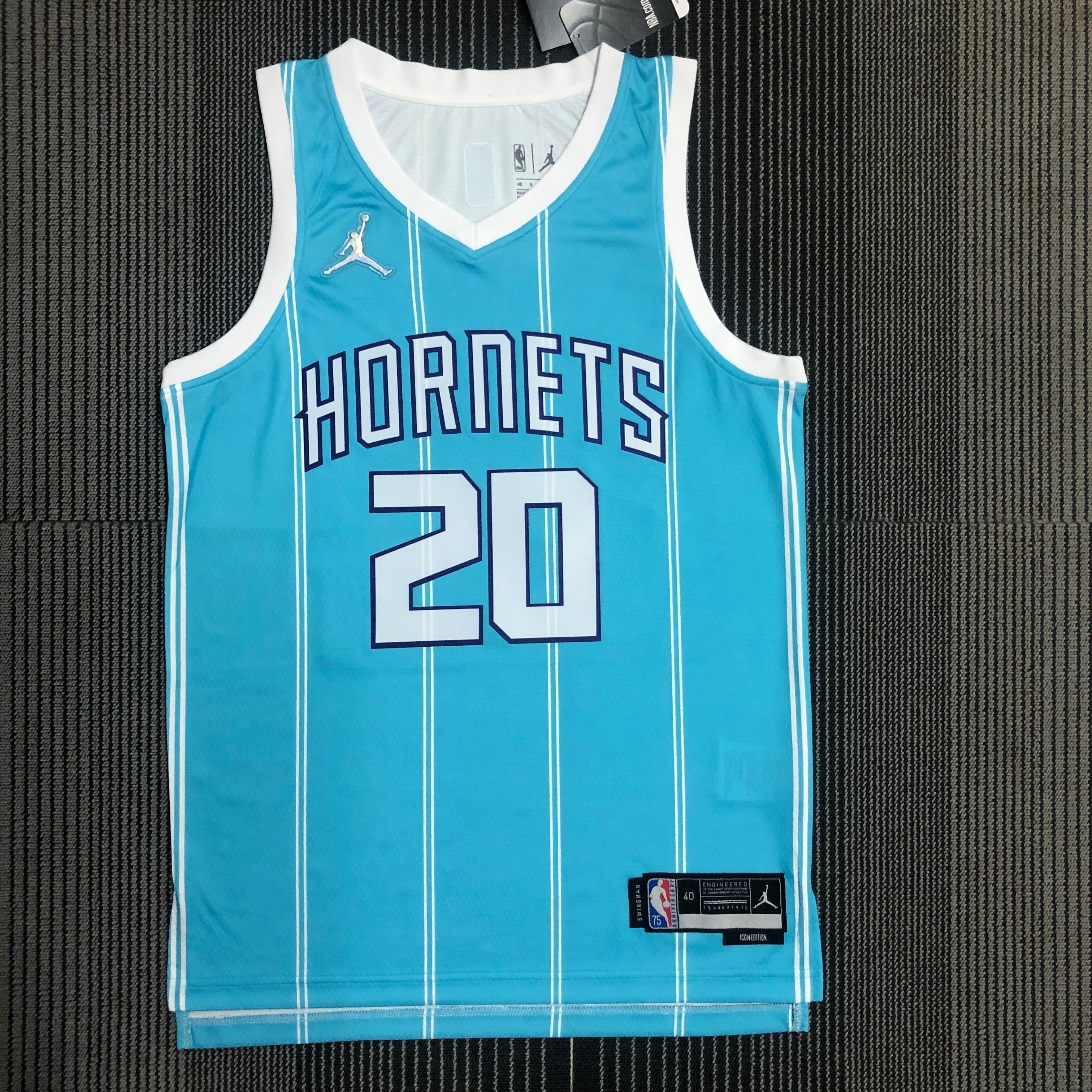 75th anniversary Hornets blue 20 Hayward