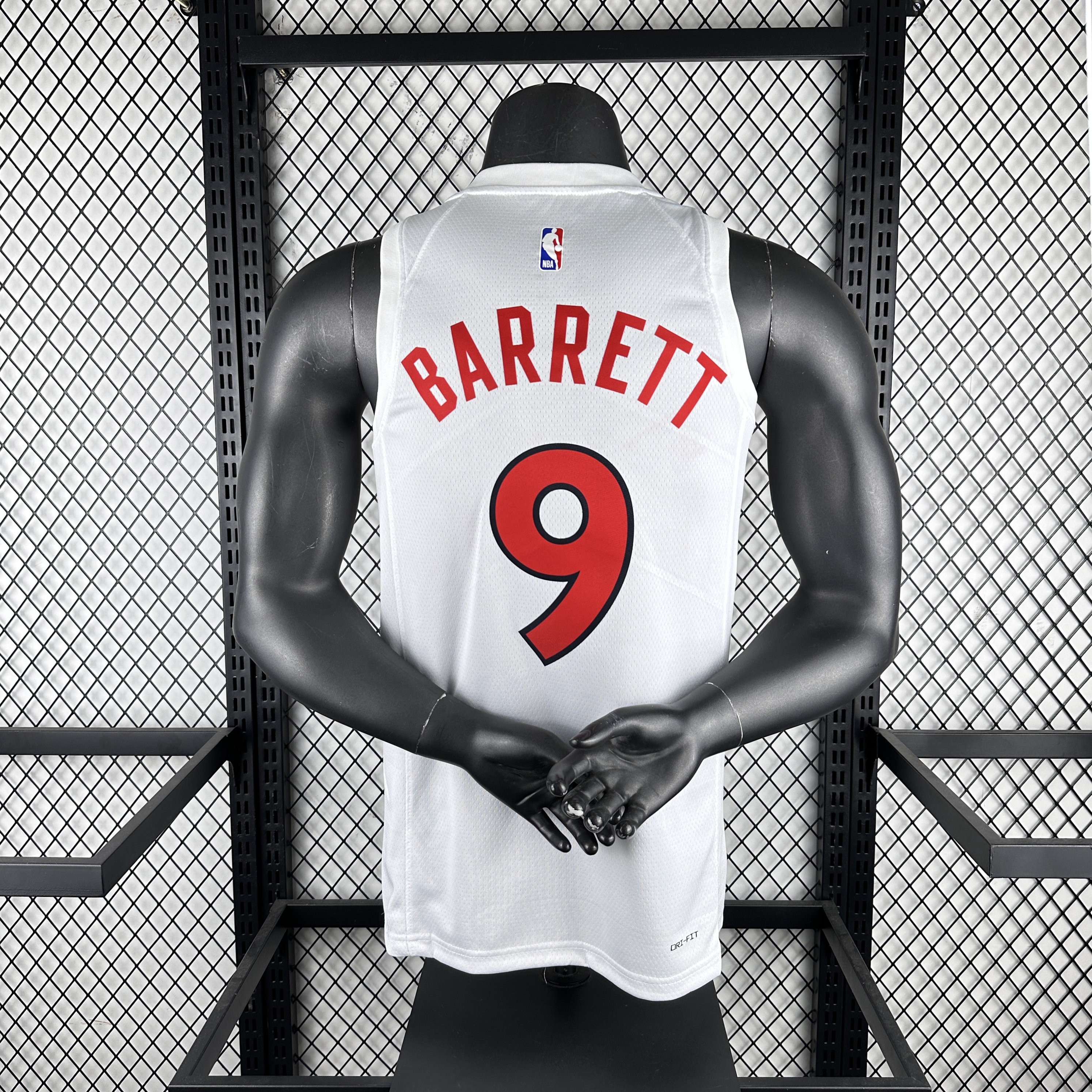 23 season Raptors home white number 9 Barrett