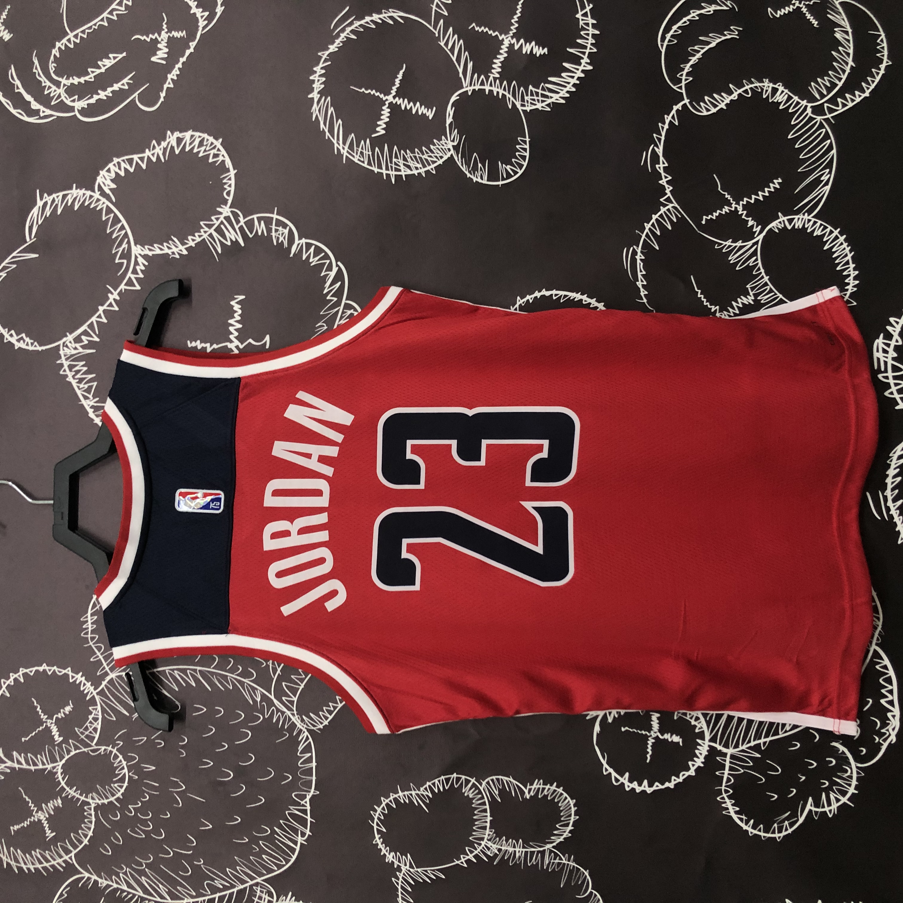 75th anniversary Wizards red No. 23 Jordan