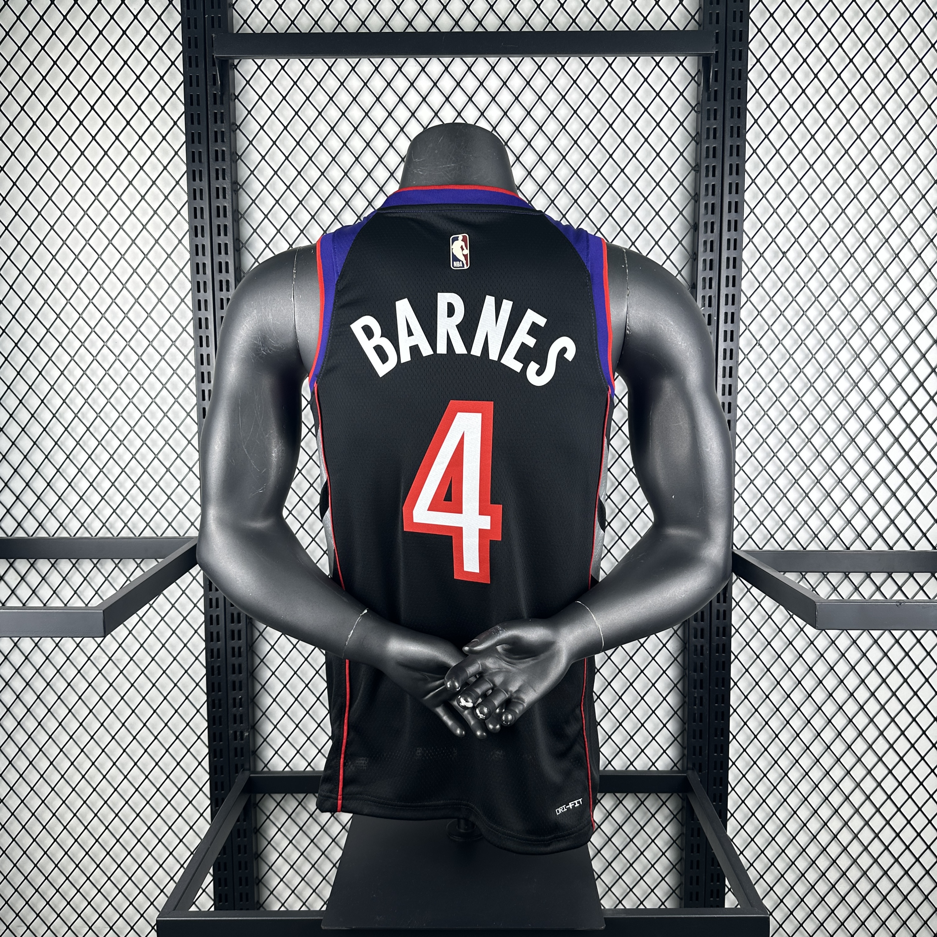 25 season Raptors throwback number 4 Barnes