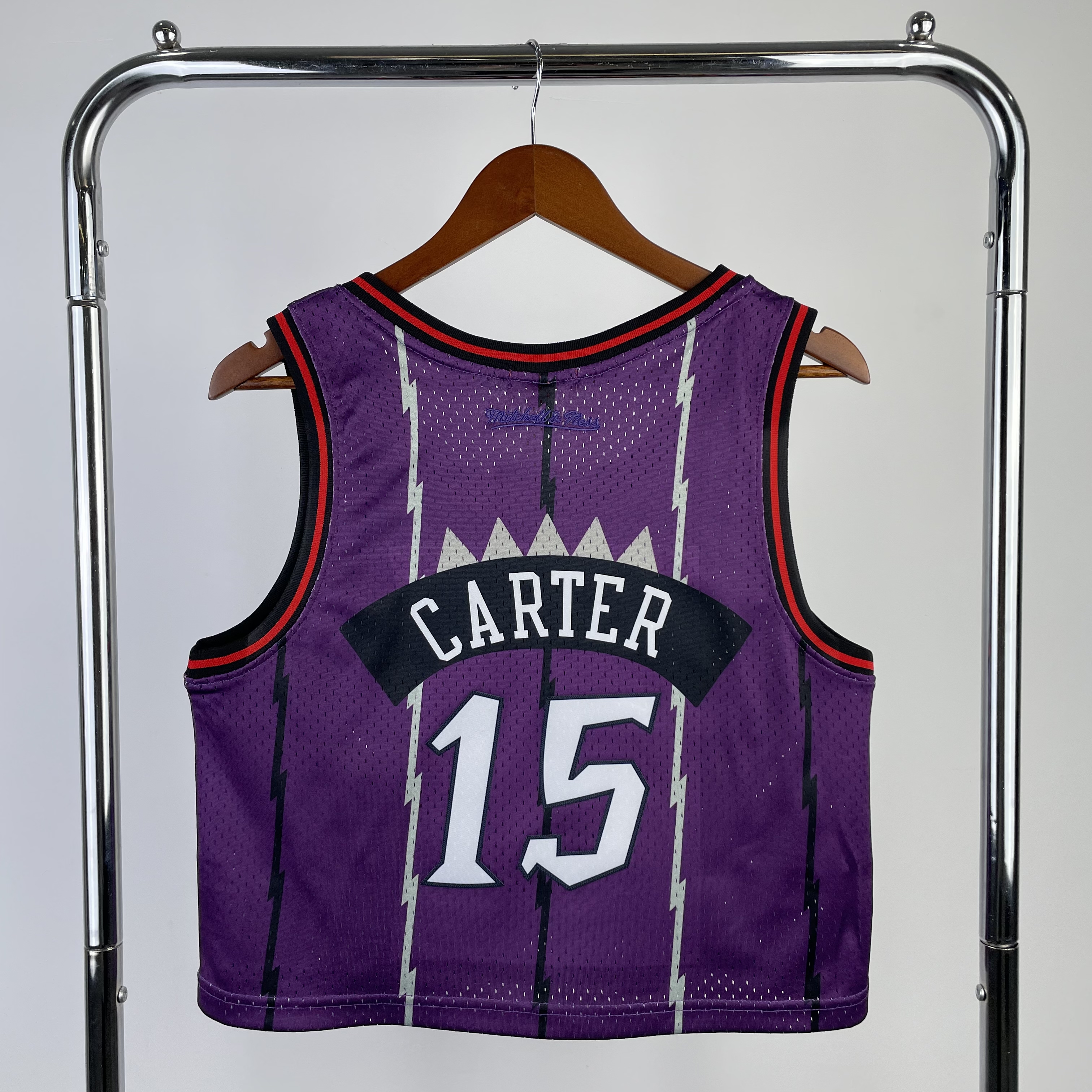 MN Women's Crop throwback jersey Raptors purple No. 15 Carter