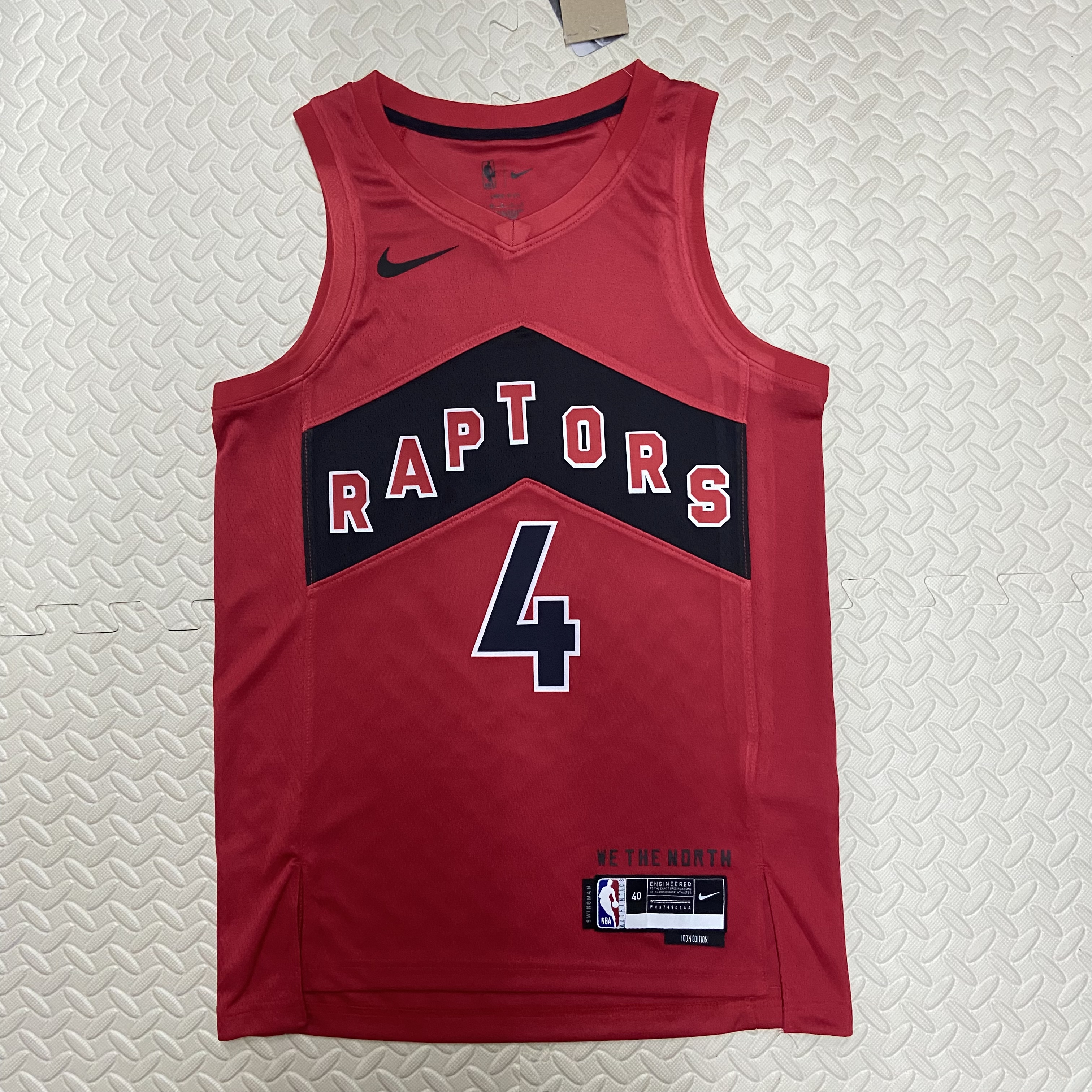 23 season Raptors away red No. 4 Barnes