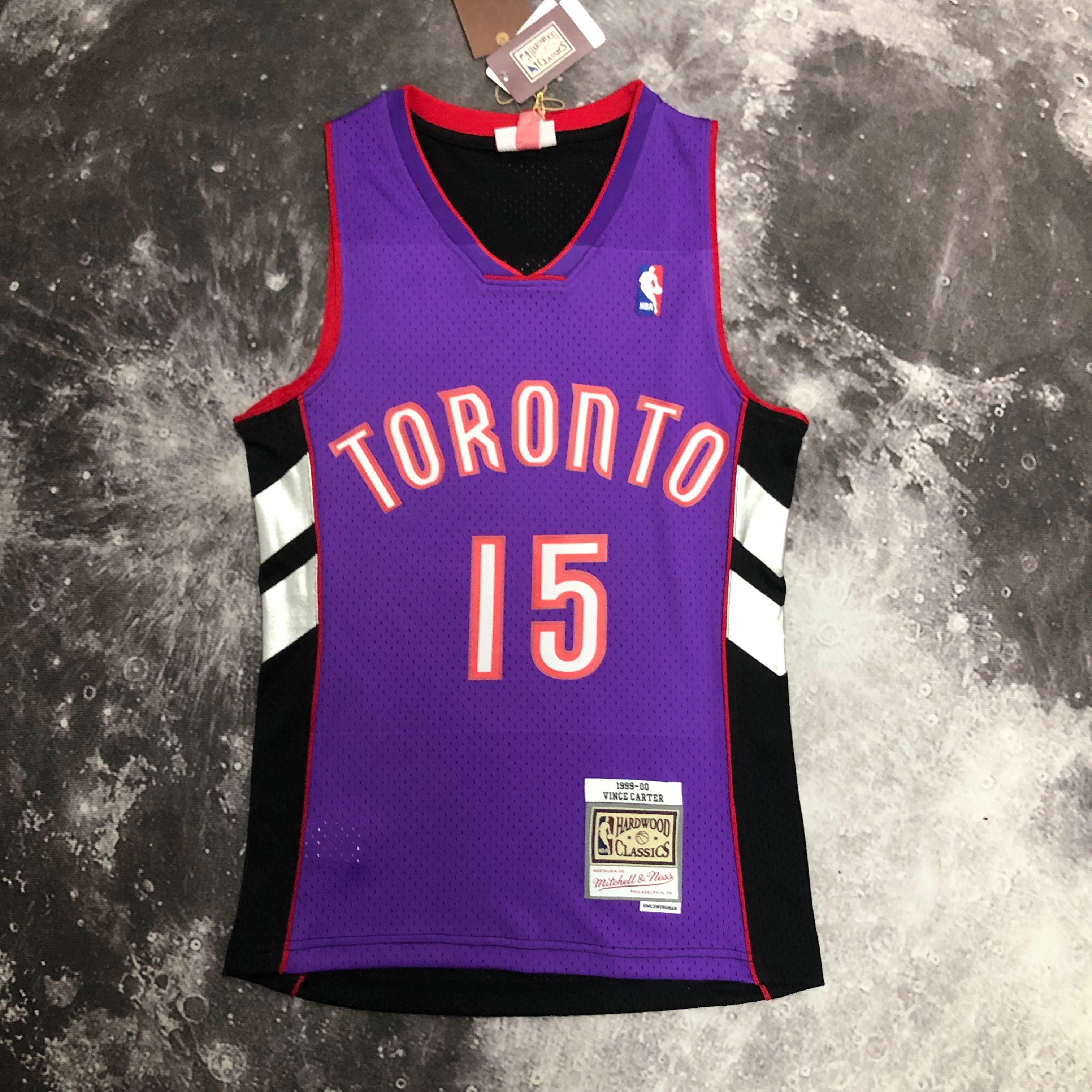 MN Hot Press Throwback jersey SW Raptors 00 season purple and black No. 15 Carter