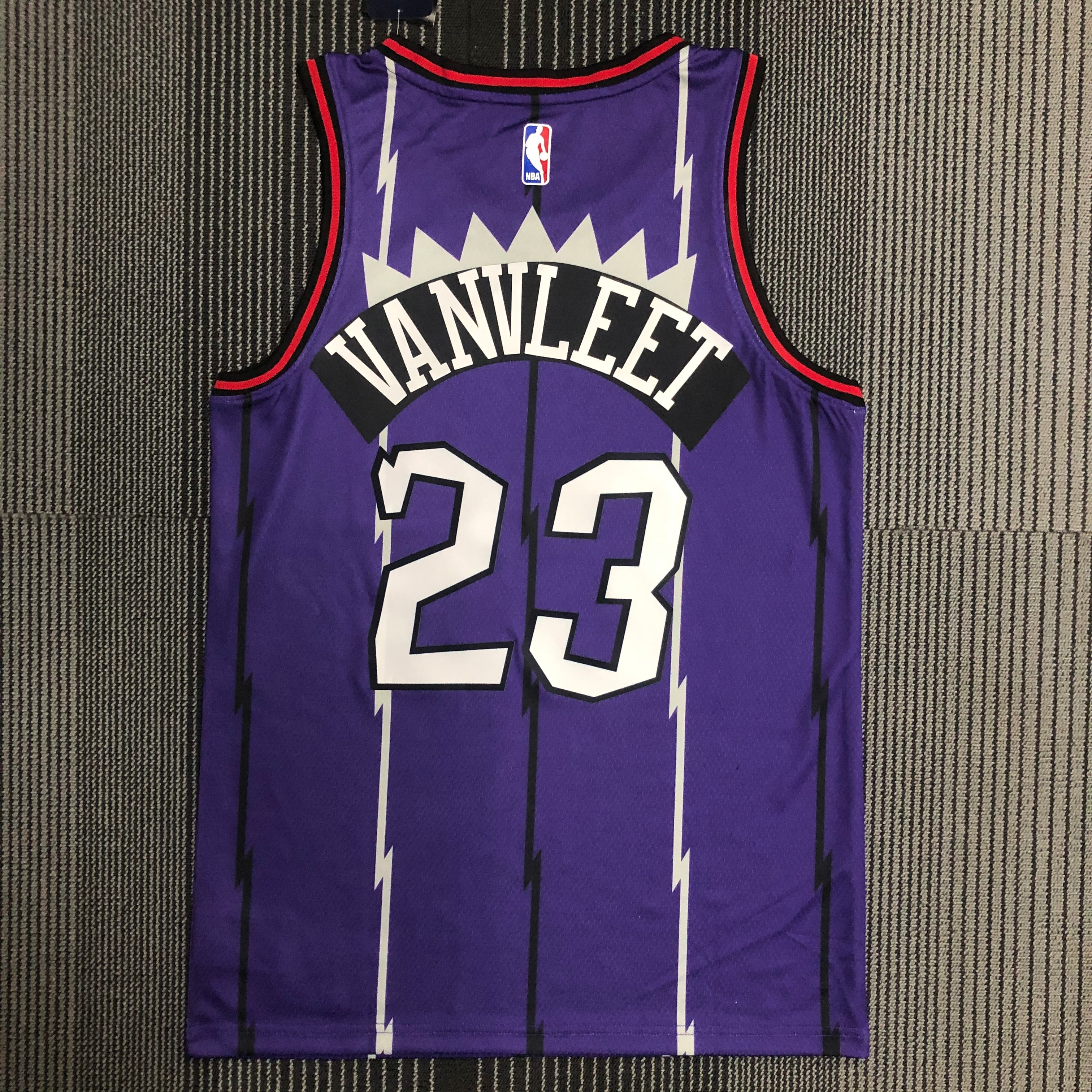 Raptors throwback purple number 23 Vanvleet
