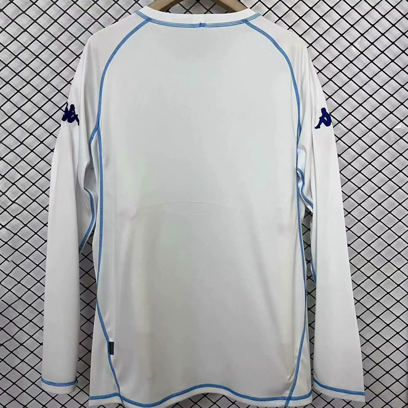 2003-2004 AJ Auxerre Home  retro jersey long sleeves