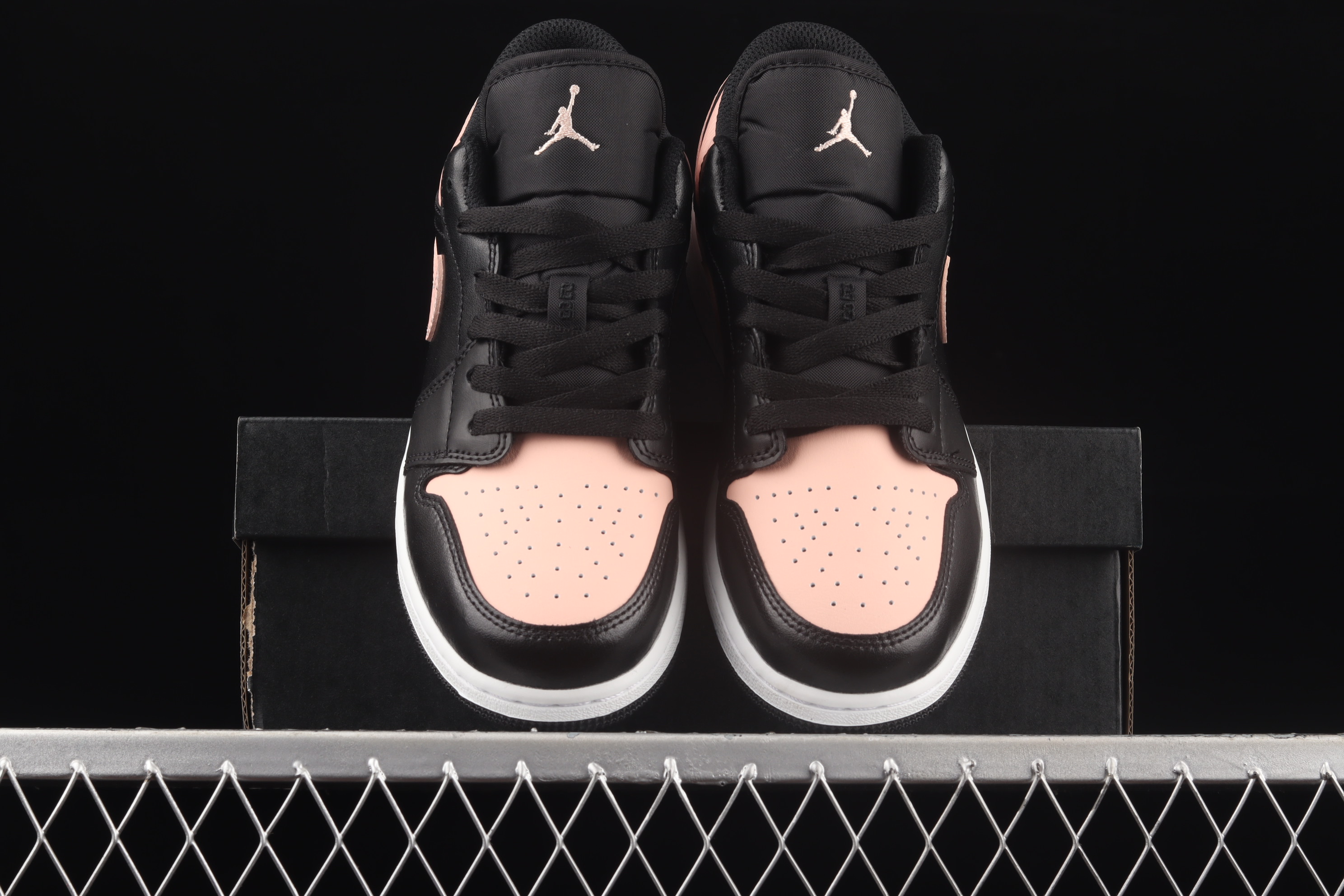 AJ1Black powder low top culture leisure sports shoes 553560-034 35.5-40