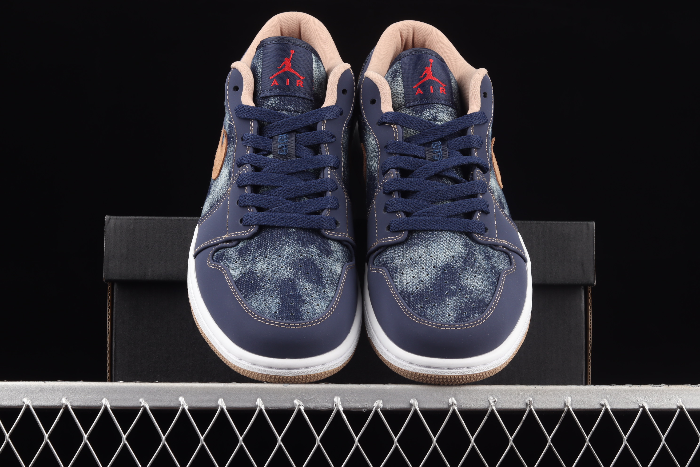 AJ1Deep Blue Denim Low top Culture casual sports shoes DH1259-400 40-45