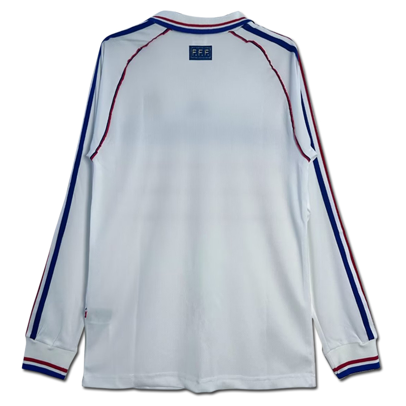 1998 France away retro jersey Long sleeve