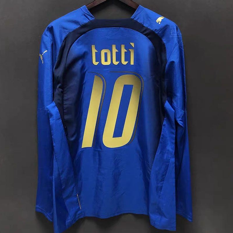 2006 Italy Home retro jersey Long sleeve