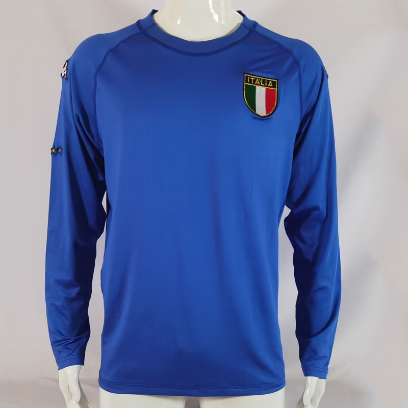 2000 Italy Home  retro jersey Long sleeve