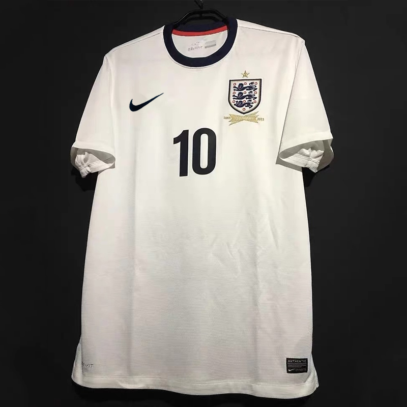 2013 England  home retro jersey  150th anniversary edition