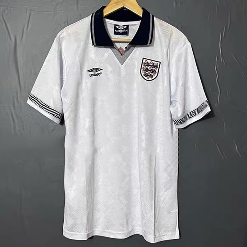 1990 England home retro jersey