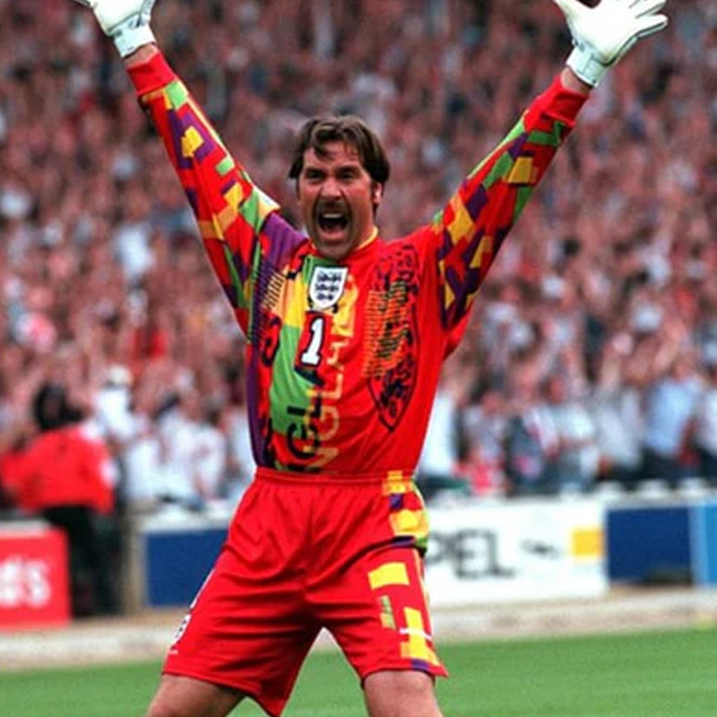 1996-1997 England long-sleeved goalkeepers retro jersey