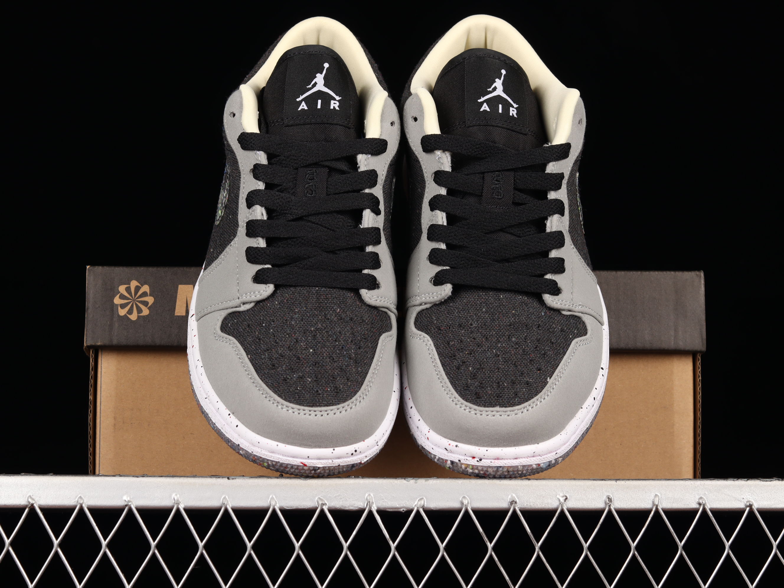 AJ1 Grey Blue Black seam Low top Culture sports shoes DM4557-001 40-45