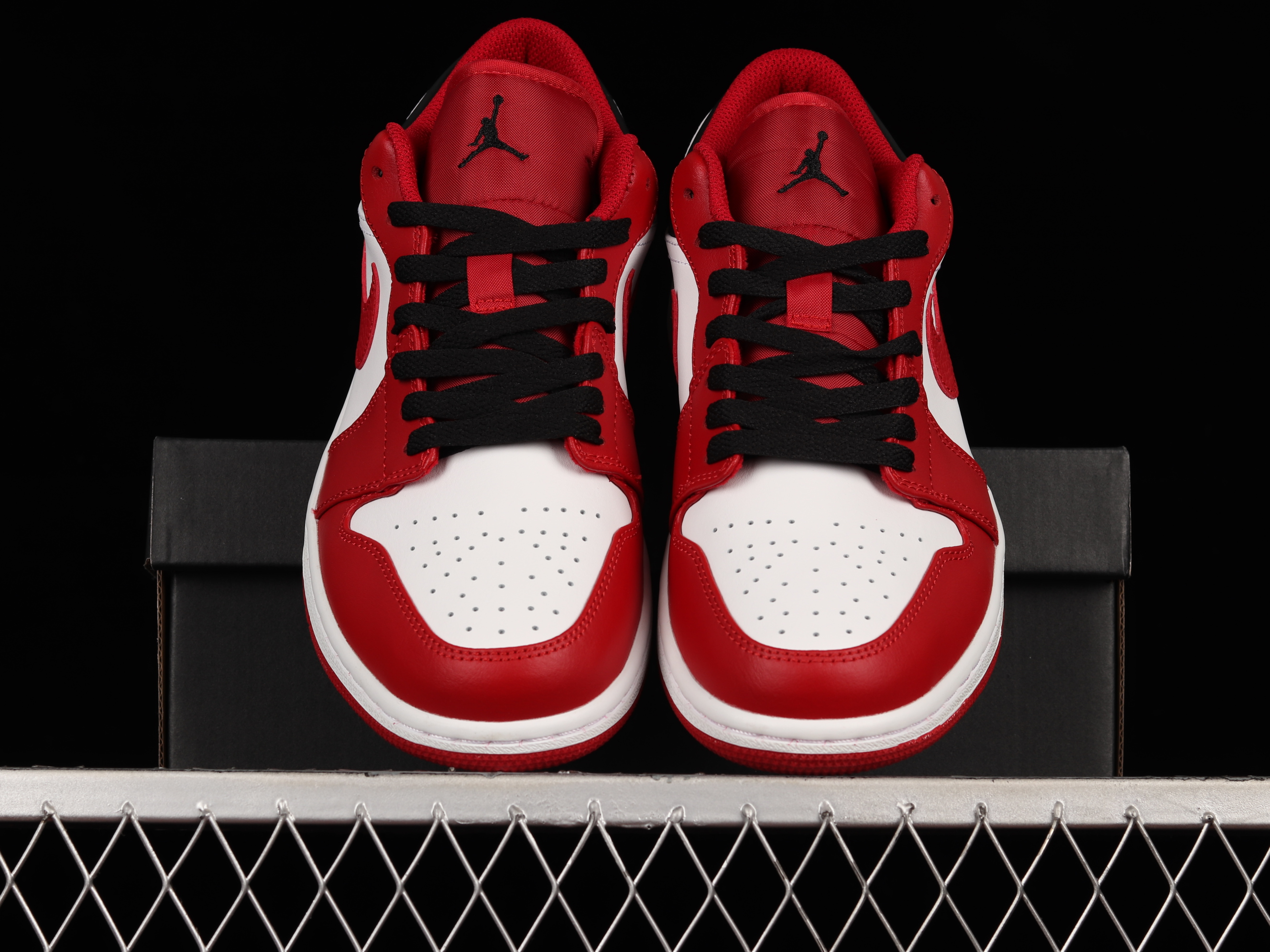 AJ1 Red White Black Sports Culture Basketball Shoes 553558-163 40-45