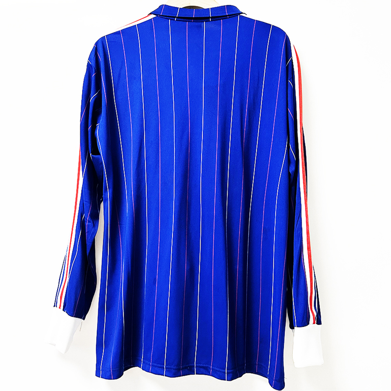 1980-1982 France home retro jersey Long sleeve