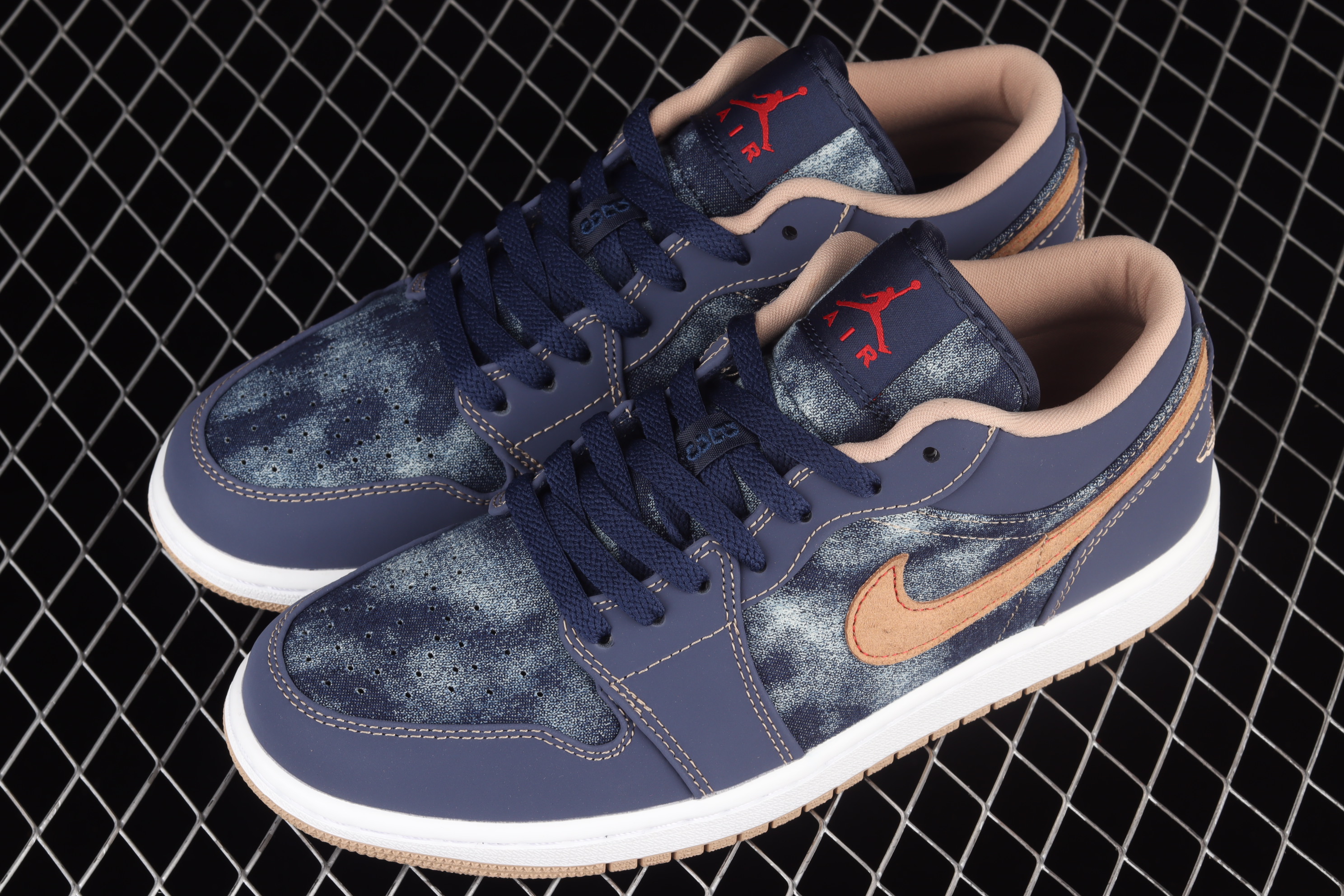 AJ1Deep Blue Denim Low top Culture casual sports shoes DH1259-400 40-45
