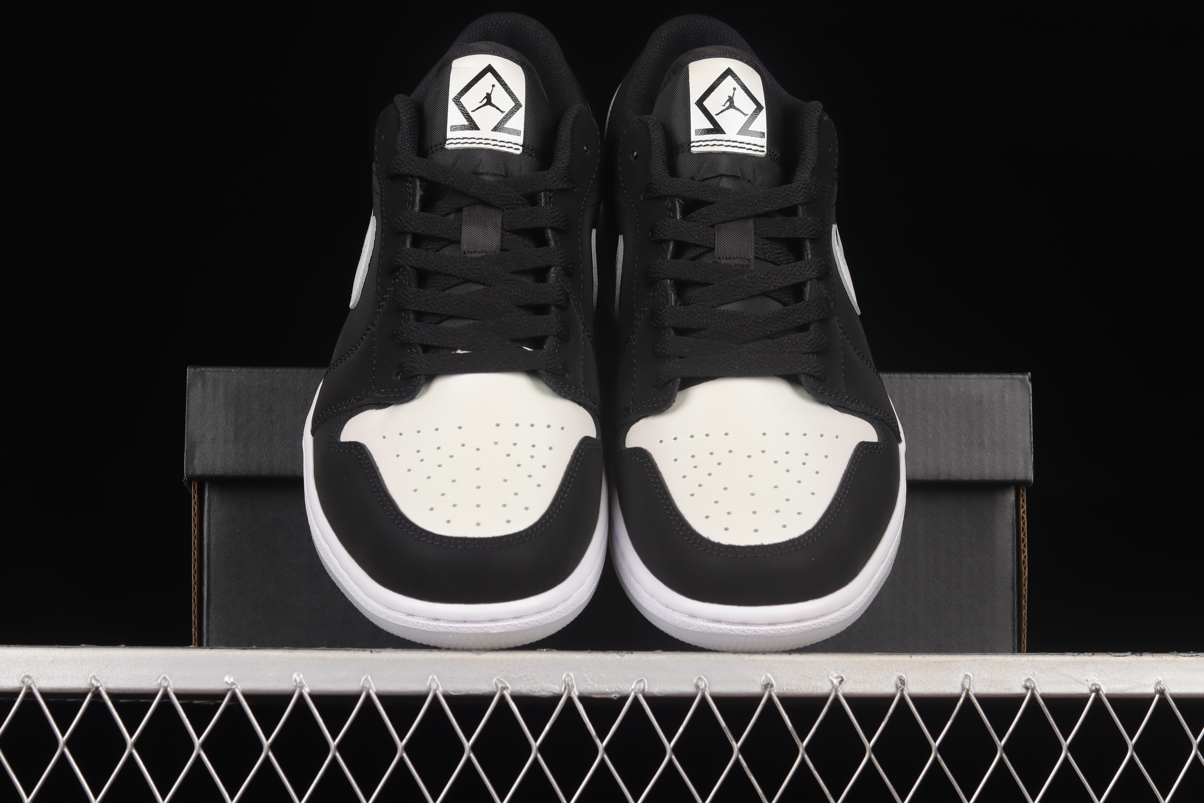 AJ1 Black and White Laser Low Top Retro Culture Basketball Shoes DH6931-001 40-45