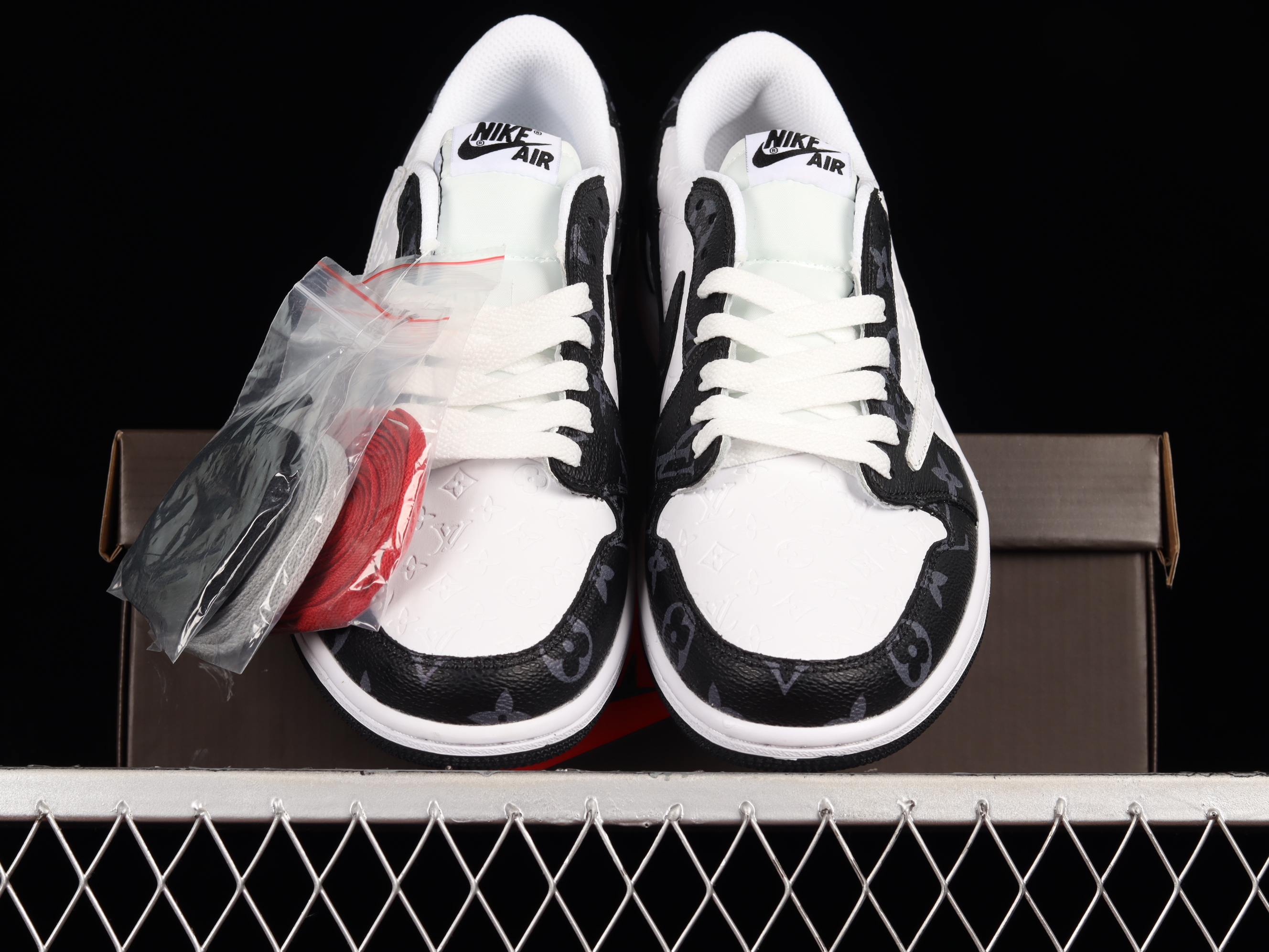 AJ1 Knit Lightning backhook Low top basketball shoes DM7866-612 Size 36-46