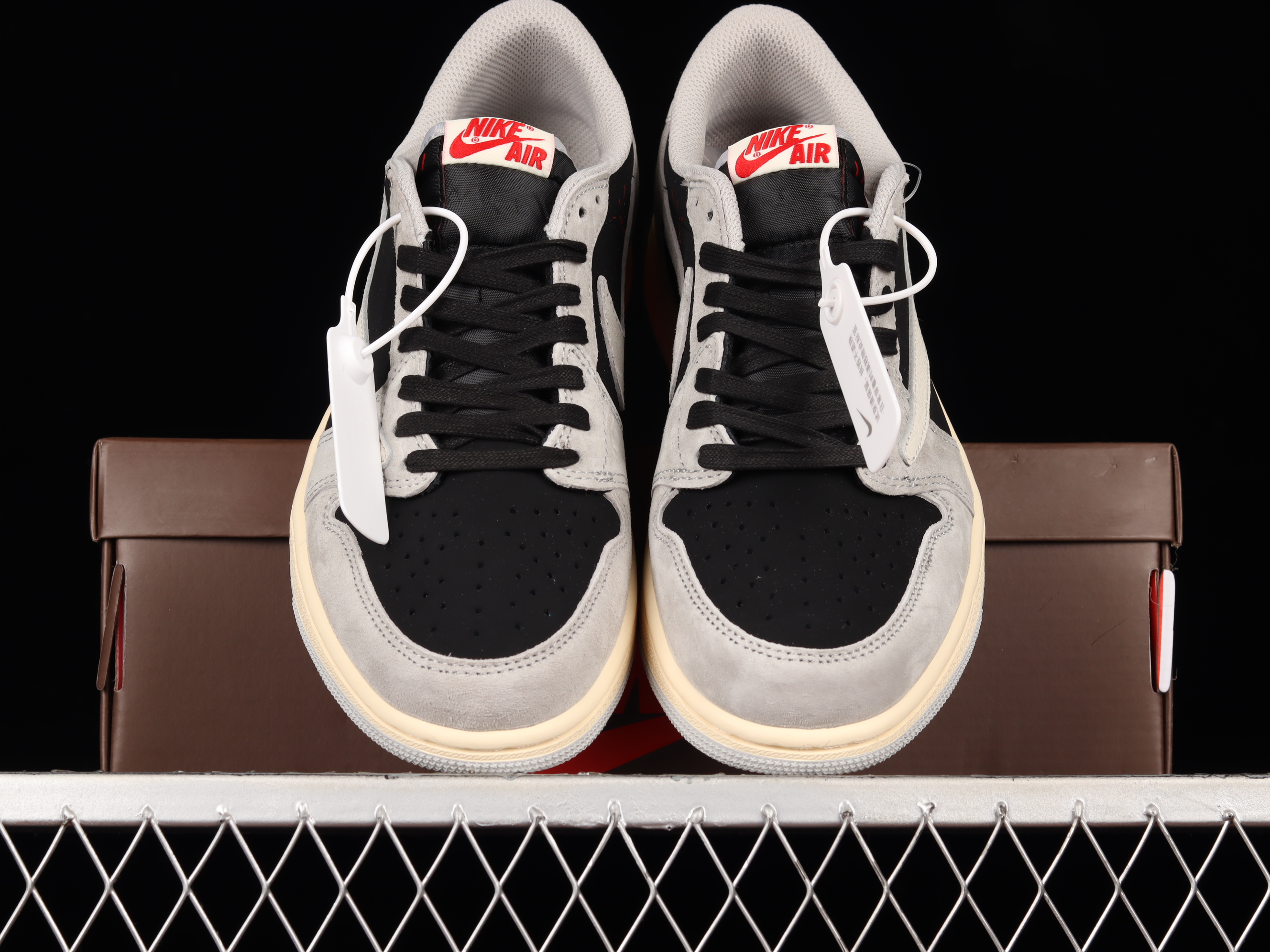 AJ1 White Black Grey barb joint brand leisure sports basketball shoes DM7866-010 36-46 47.5