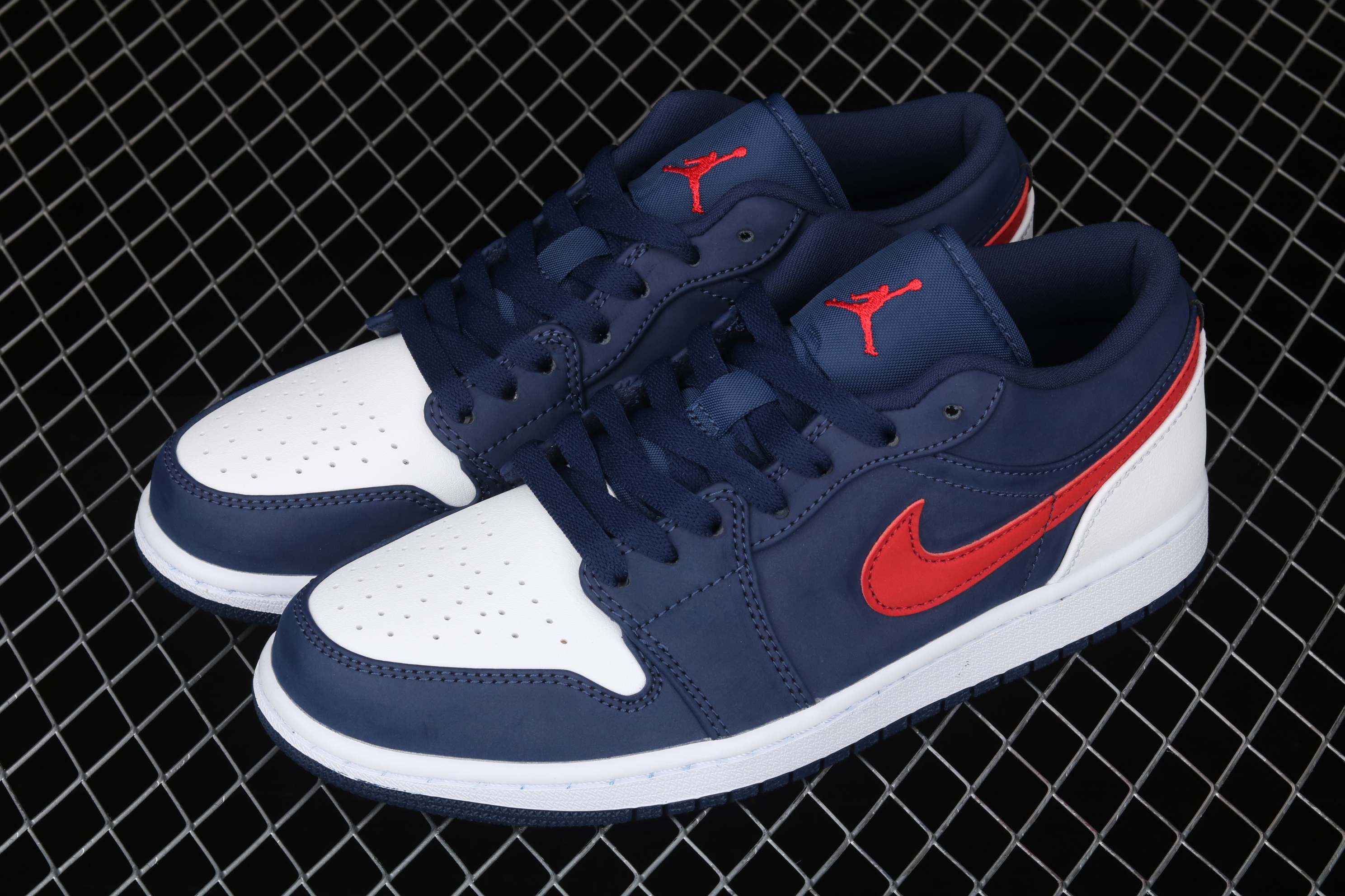 AJ1 Patriot blue red Low top culture leisure sports shoes CZ8454-400 40-45