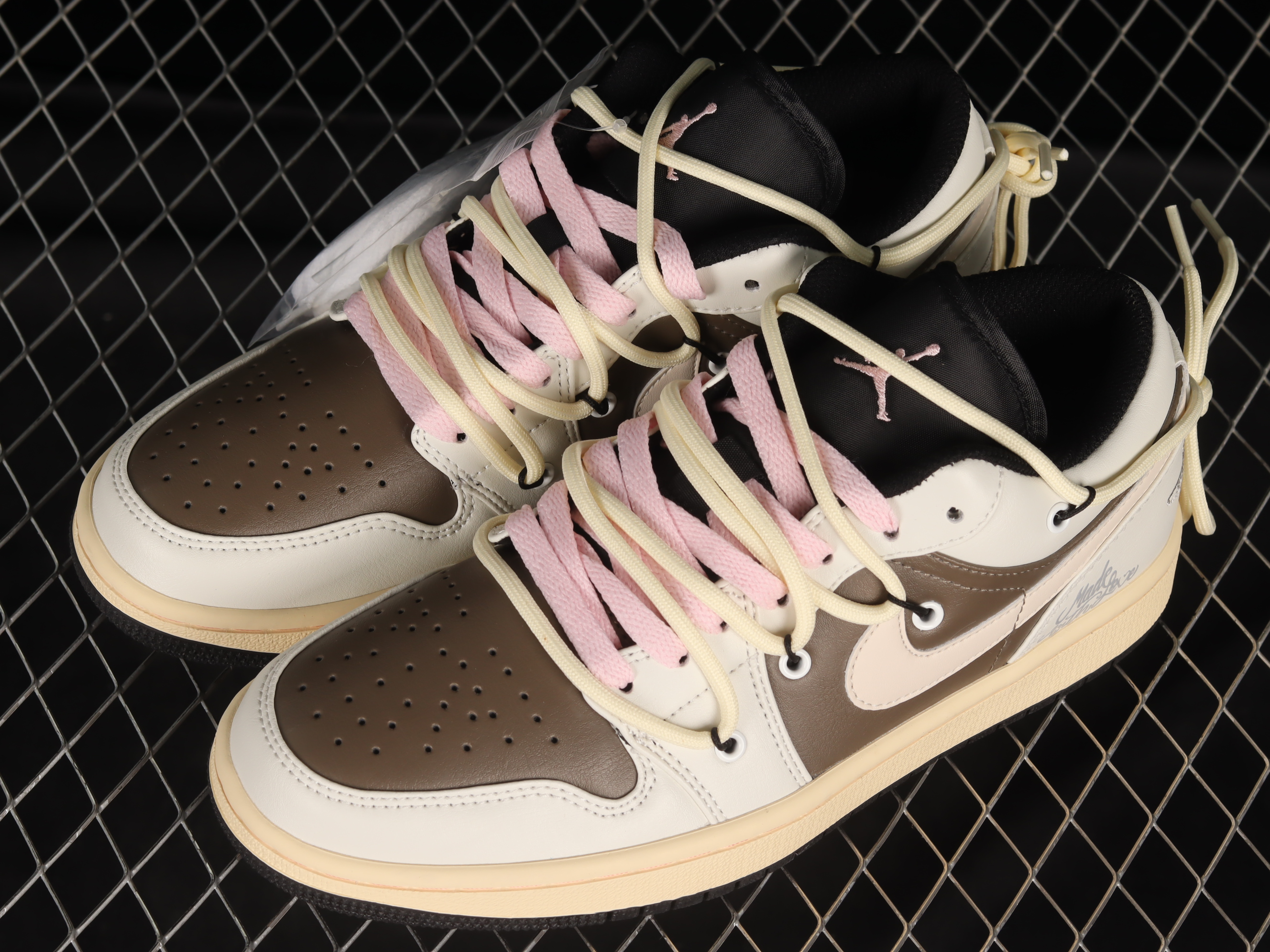 AJ1 Custom Strap Deconstruction Sports culture Basketball shoes 553558-062 36-47.5