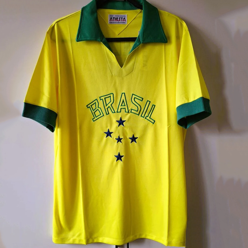 1958 Brazil Home Retro Jersey