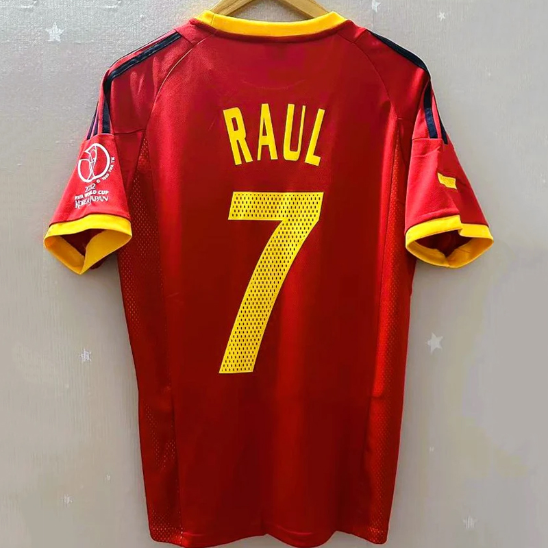 2002 Spain home retro jersey