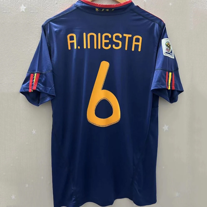 2010 Spain away retro jersey