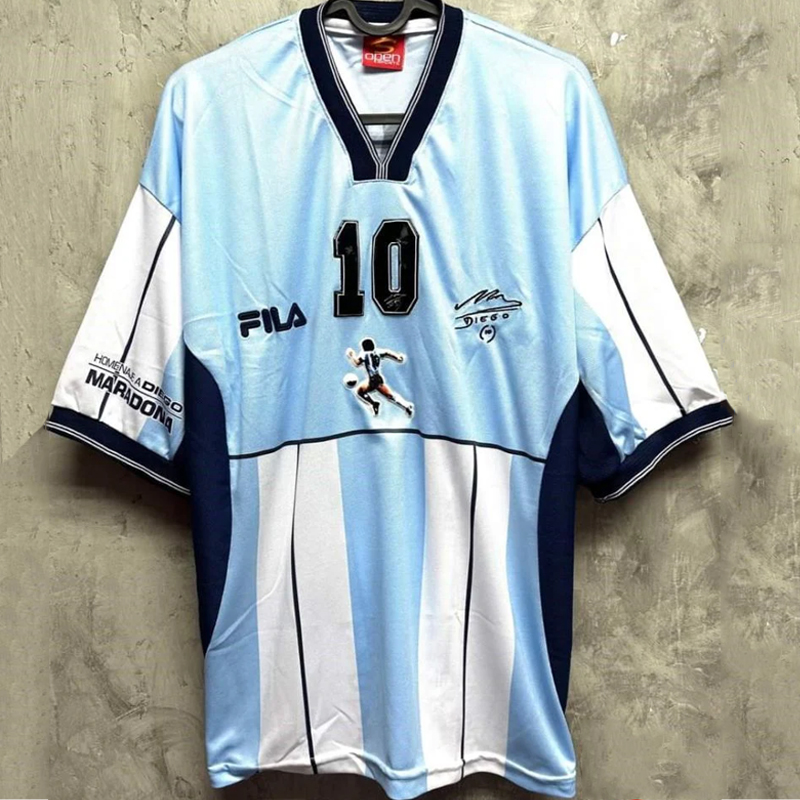 2001 Argentina home retro jersey Maradona commemorative