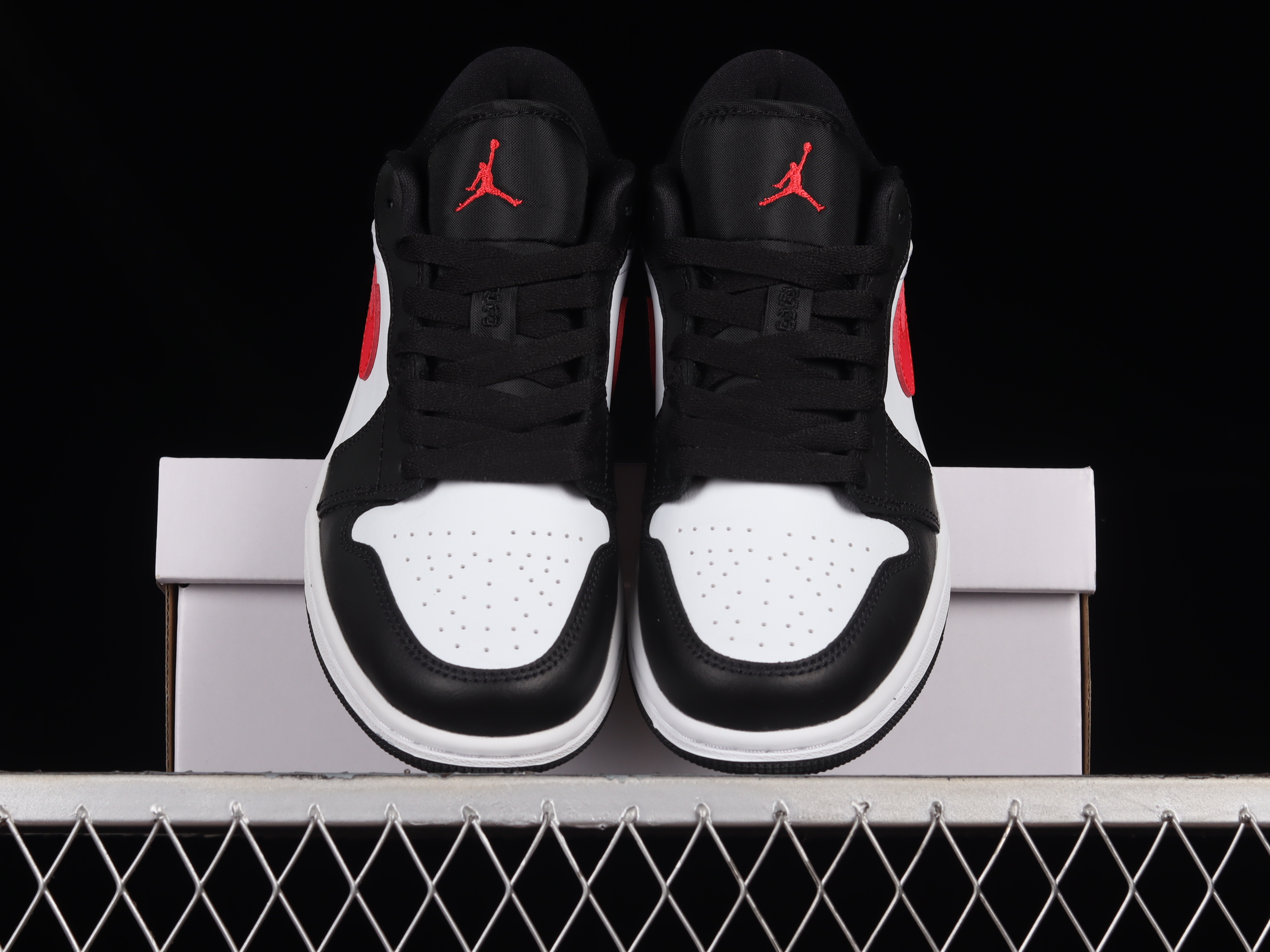 AJ1 Black & White Red Low Top Culture Basketball shoes DC0774-004 35.5-46
