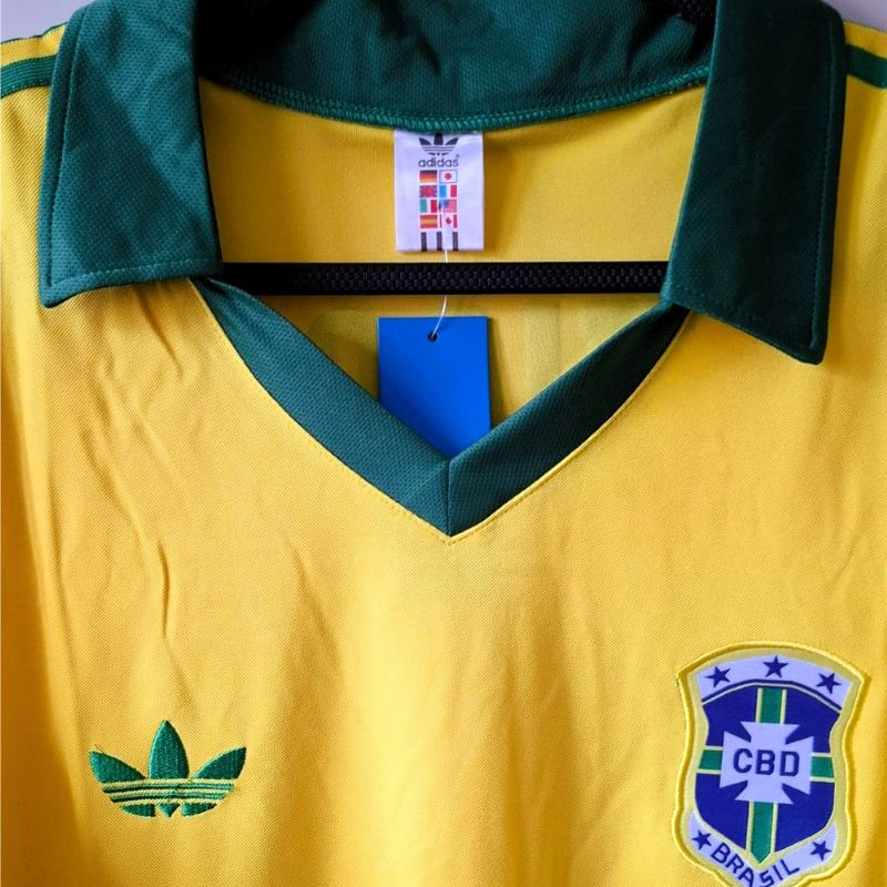 1986 Brazil Home Retro Jersey