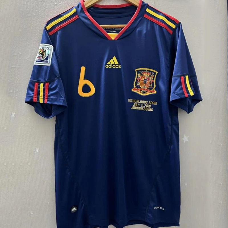 2010 Spain away retro jersey
