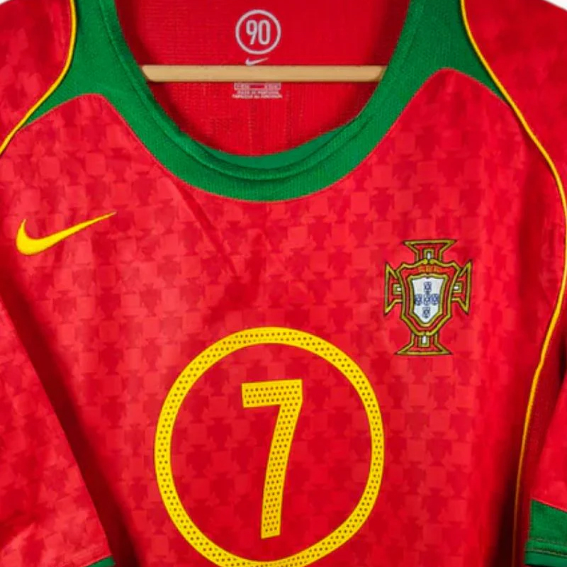 2004 Portugal Home Retro Jersey