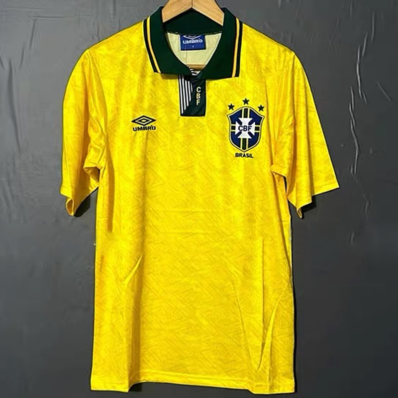 1991-1993 Brazil Home Retro Jersey