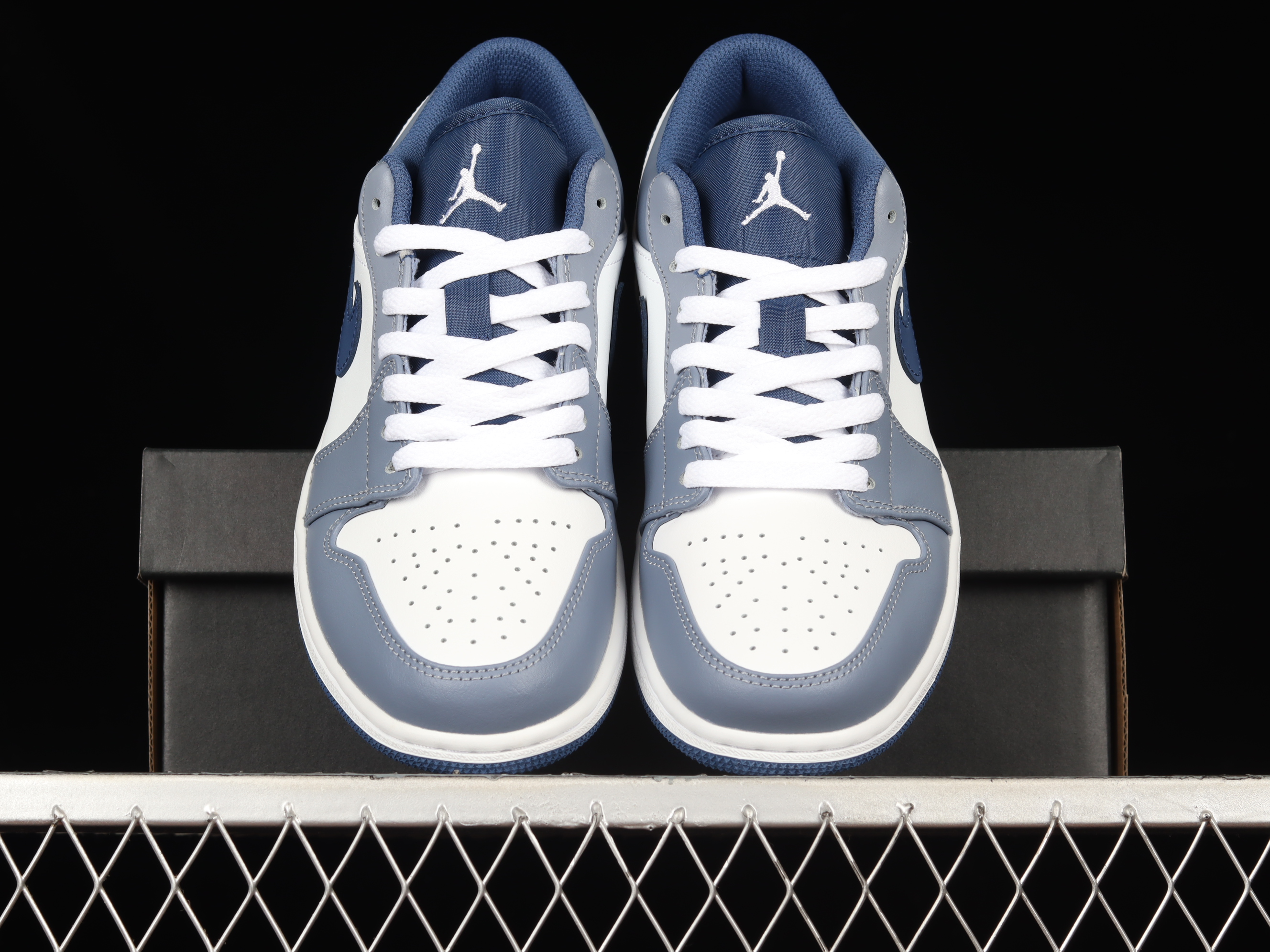 AJ1 Navy Blue low-top cultural leisure sports shoes 553558-414 35.5-45