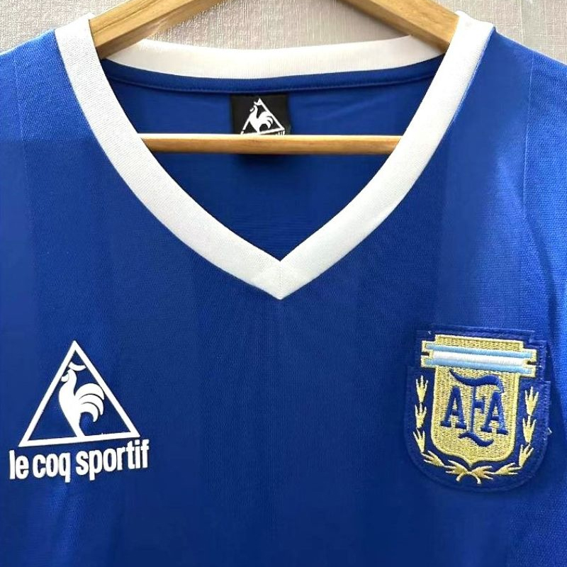 1986 Argentina away retro jersey