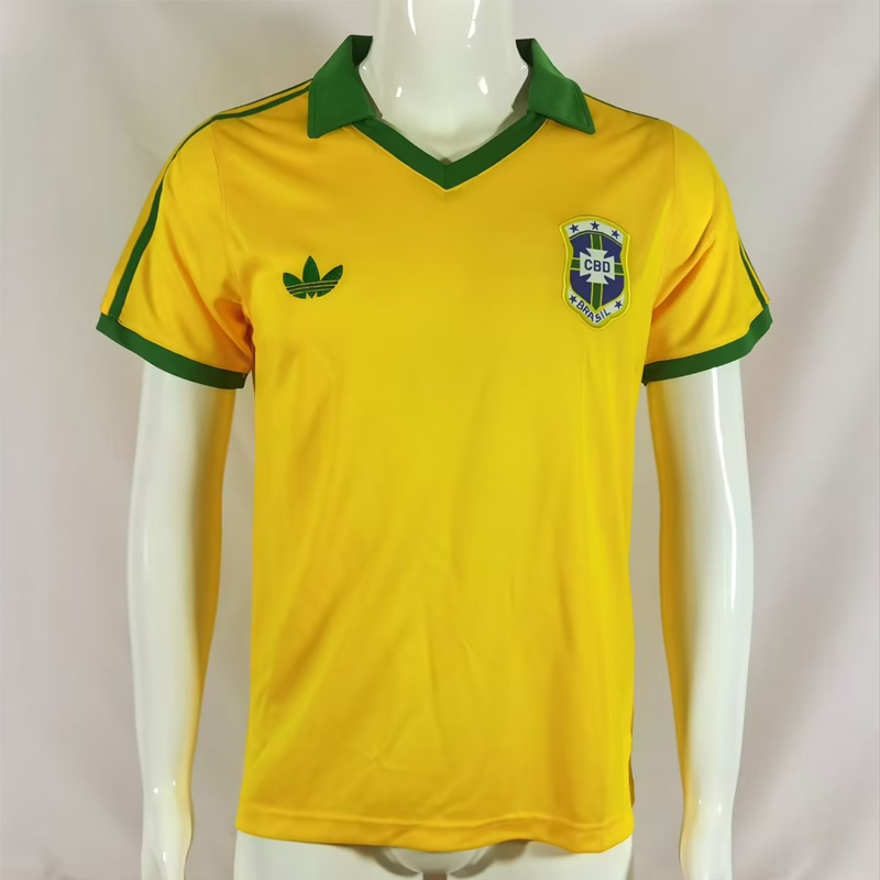 1977 Brazil Home Retro Jersey