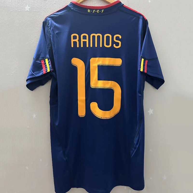 2010 Spain away retro jersey