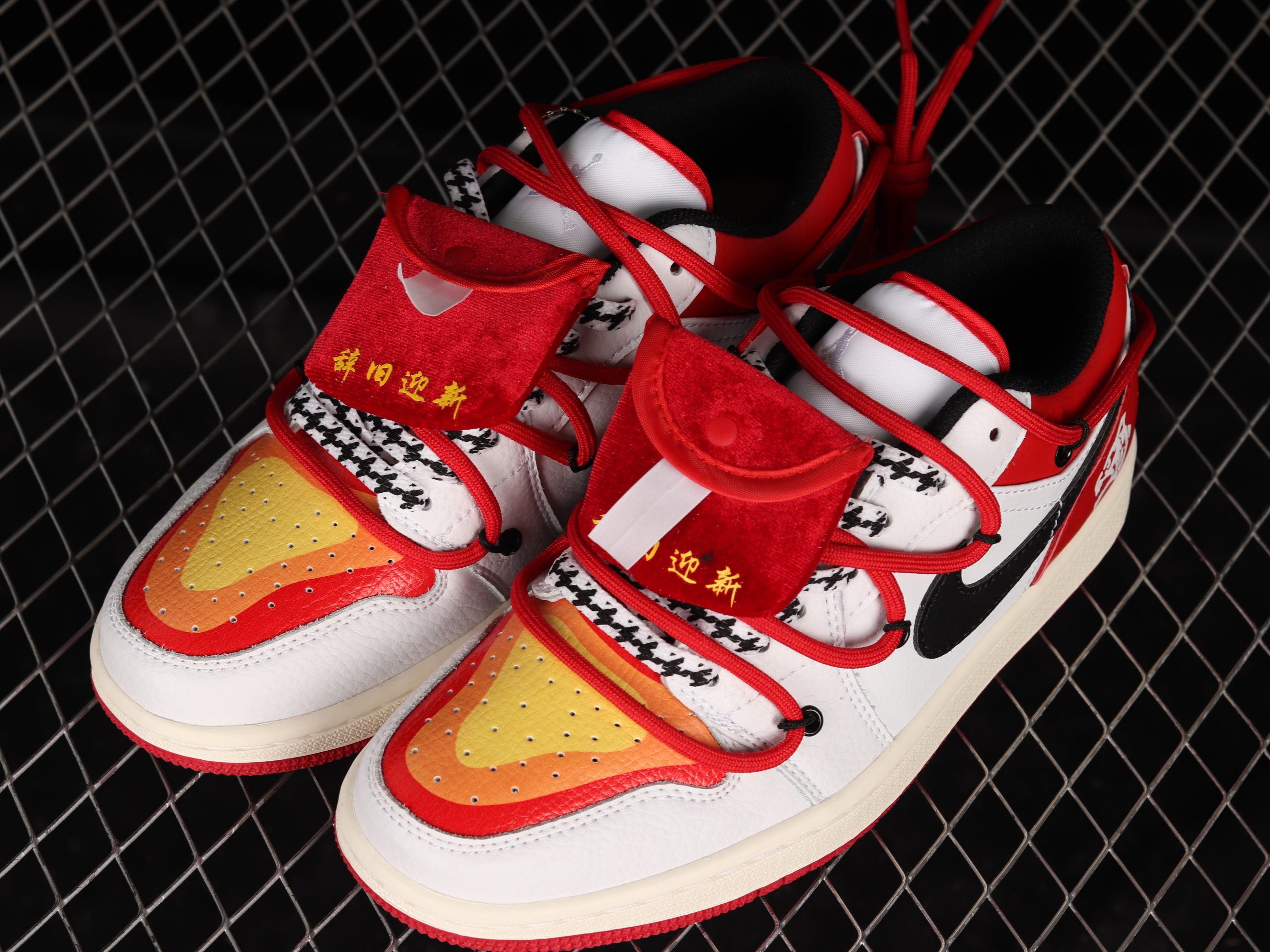AJ1 Custom version Vibe Flavor Deconstructed sports culture Basketball shoes 553558-186 36-45