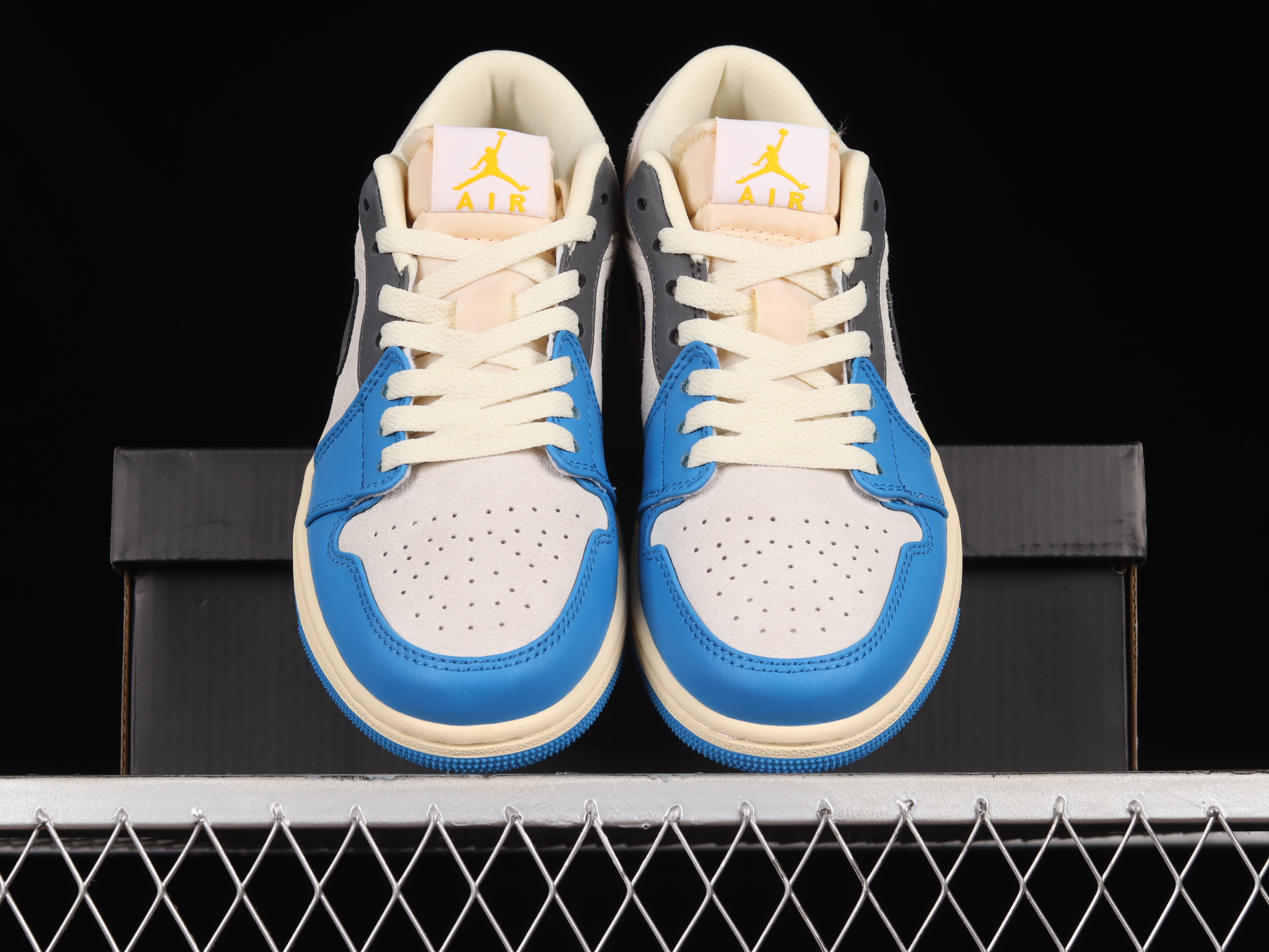 AJ1 Cement North Carolina Blue low-top basketball shoes DZ5376-469 36-45