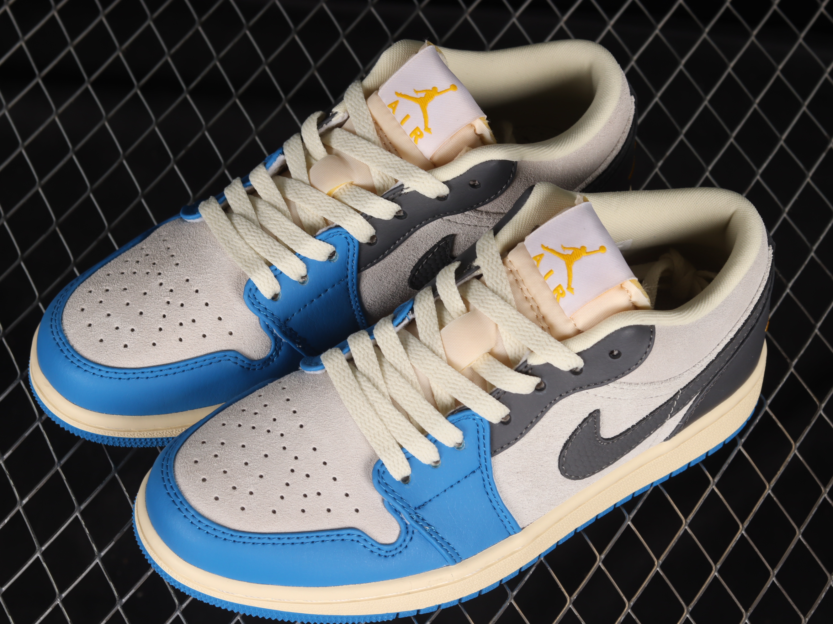 AJ1 Cement North Carolina Blue low-top basketball shoes DZ5376-469 36-45