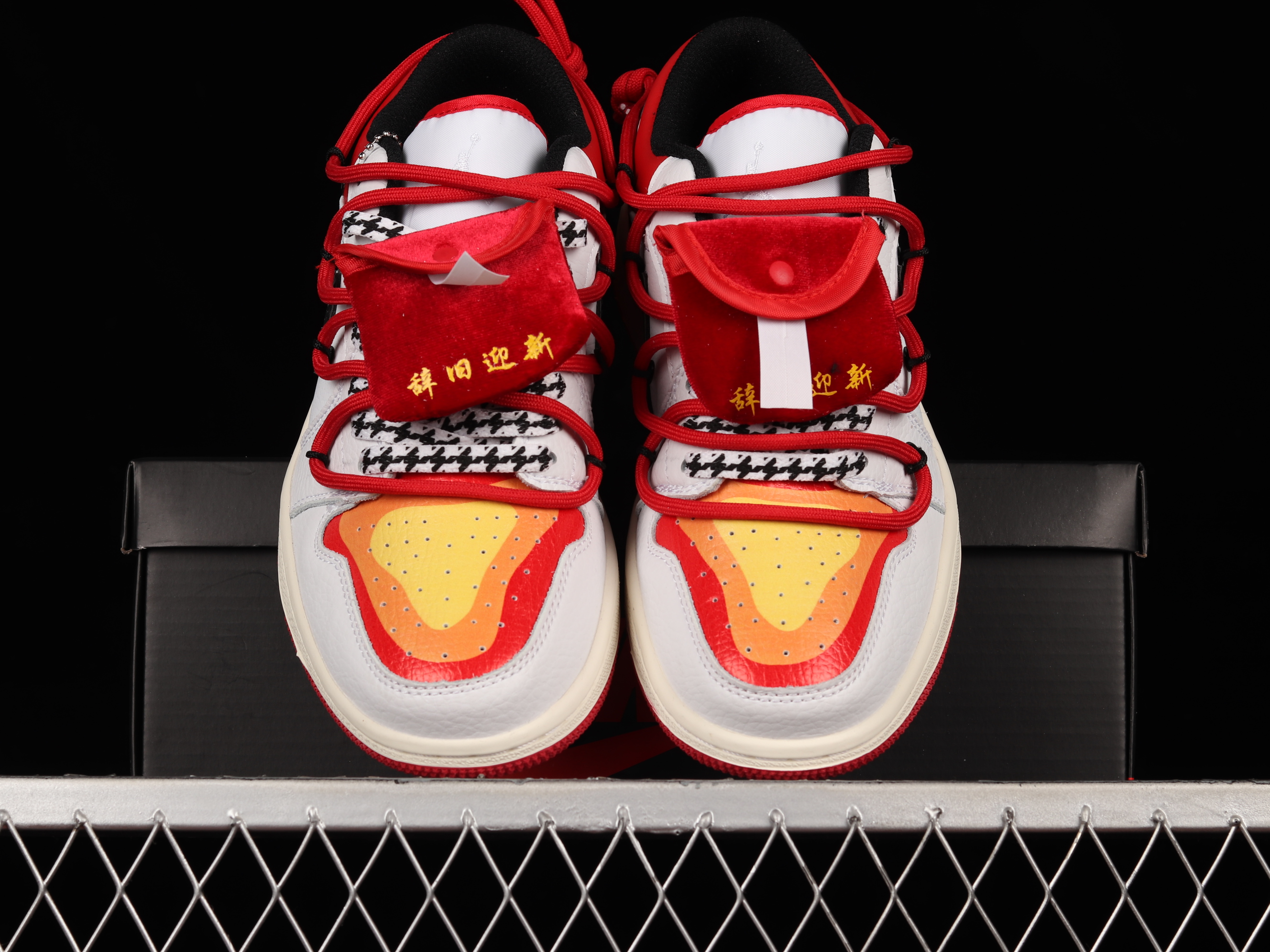 AJ1 Custom version Vibe Flavor Deconstructed sports culture Basketball shoes 553558-186 36-45