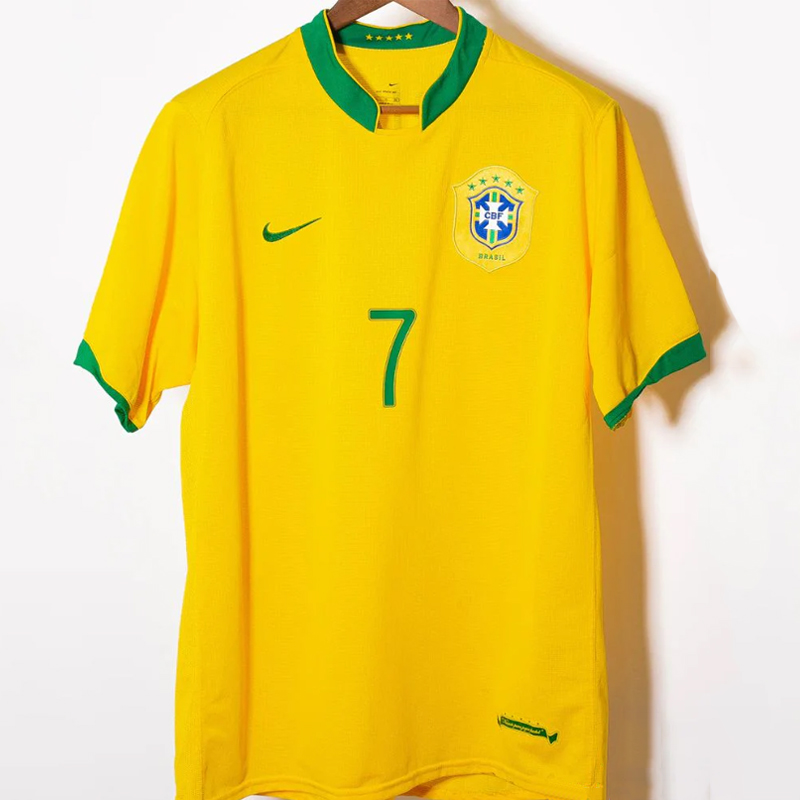 2006-2007 Brazil Home Retro Jersey