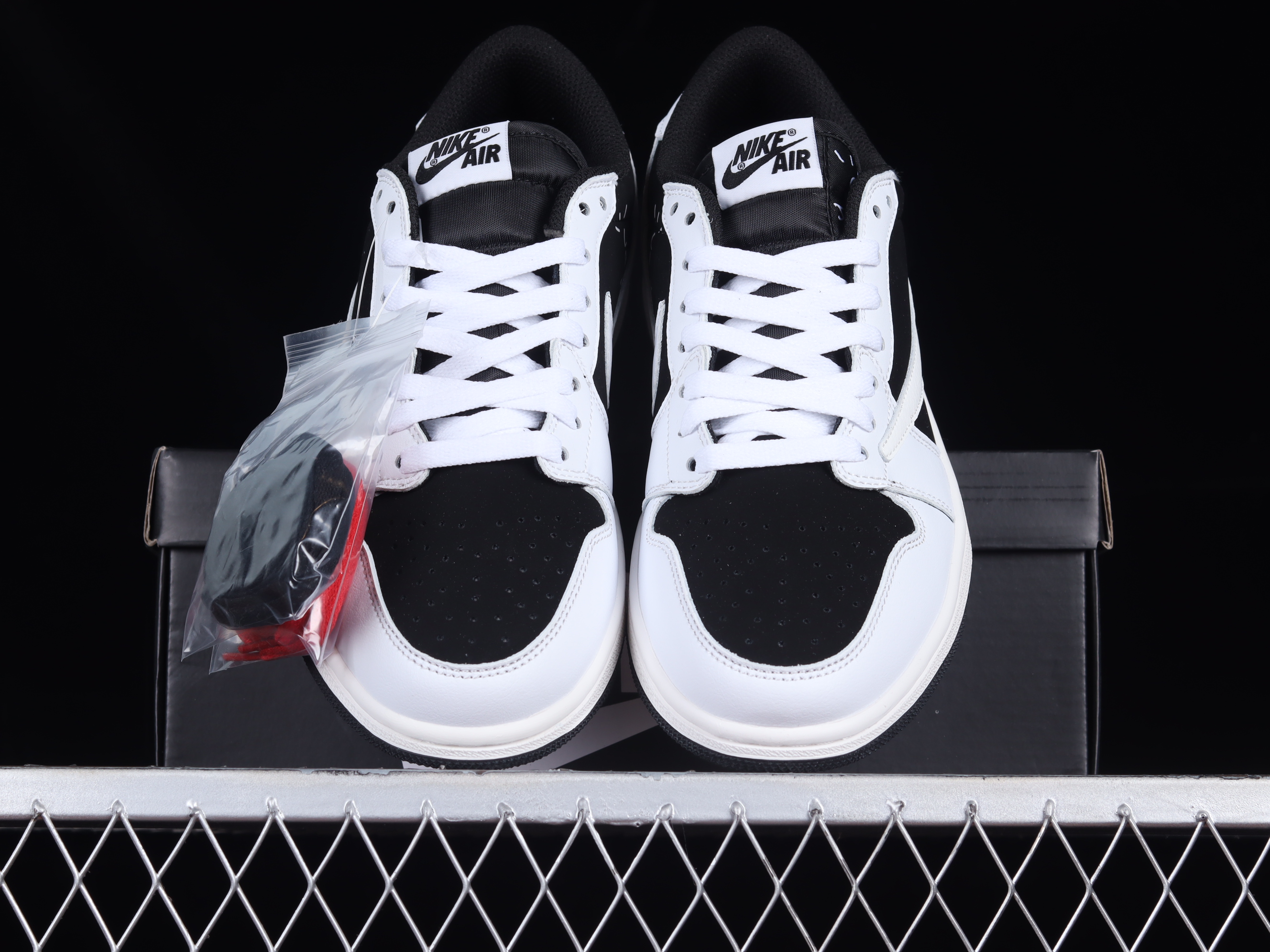 AJ1 Black and white Panda reverse link joint leisure sports basketball shoes DZ4317-100 36-46
