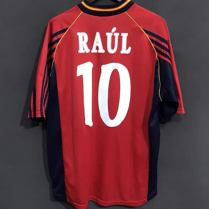 1998 Spain home Raul  retro jersey