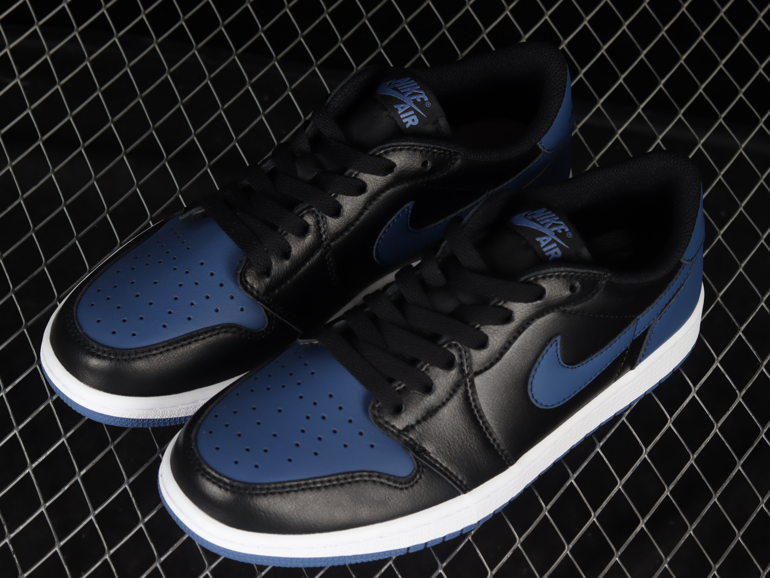 AJ1 Fujiwara Hiroshi Black and Blue low top basketball shoes CZ0790-041 40 -46