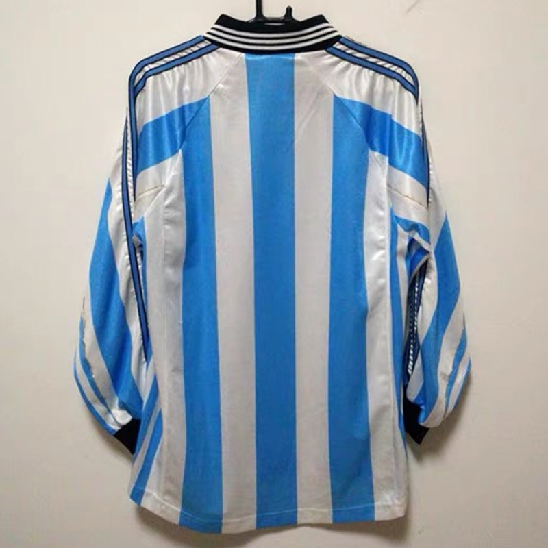 1998 Argentina home retro jersey Long sleeve