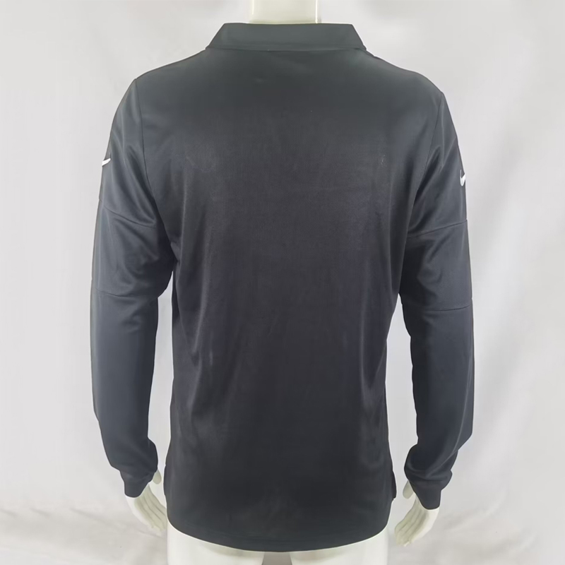 2004 Brazil Away Retro Jersey Black long sleeve