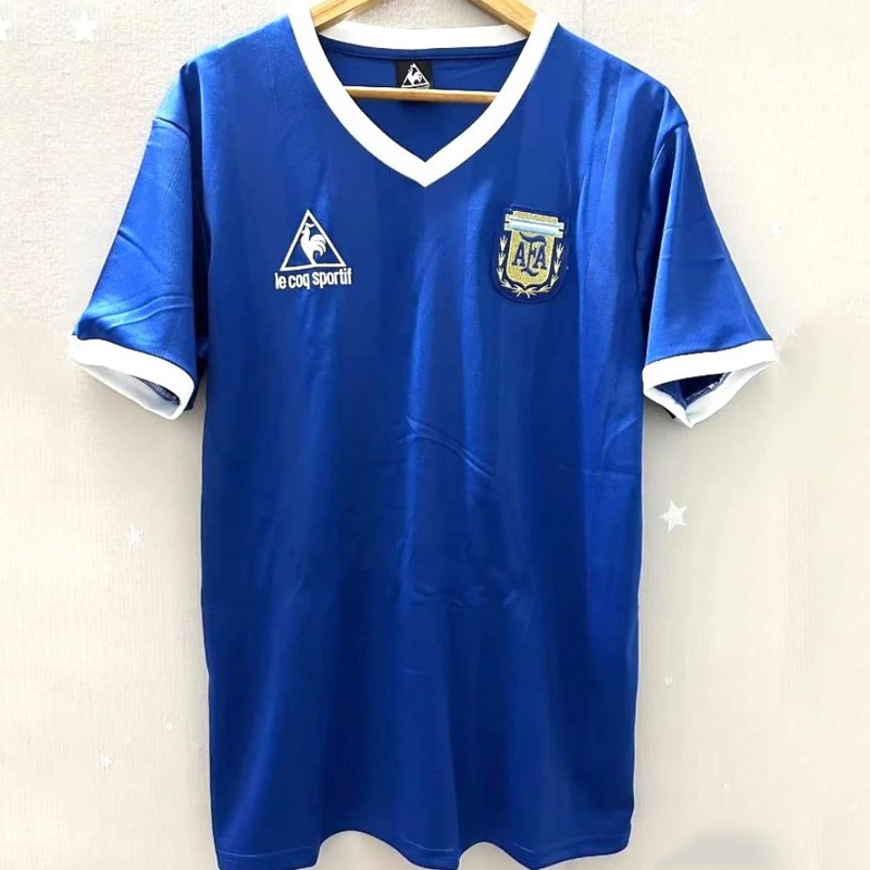 1986 Argentina away retro jersey